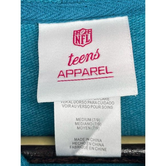 Jacksonville Jaguars NFL Teens Teal Hoodie Sweatshirt Pullover Girls Medium 7/9 - Picture 3 of 4